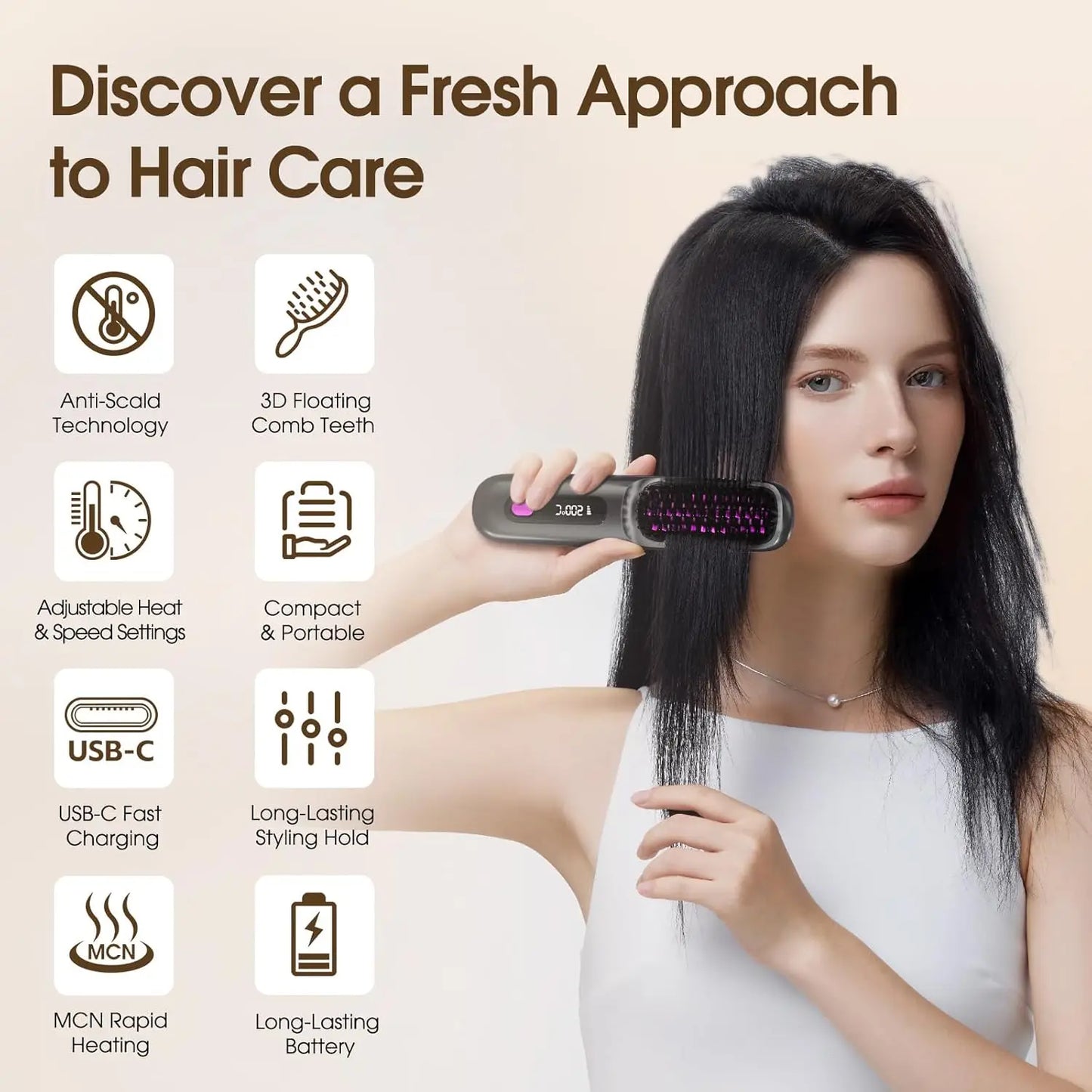 Venlisse™ Ionic Hair Straightening Brush